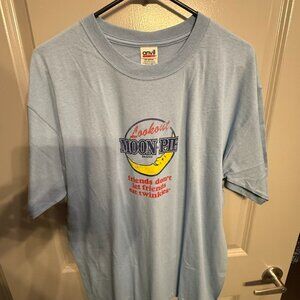 Vintage Anvil Brand T-Shirt Men's L Purple Cotton Graphic Print Summer Outdoor